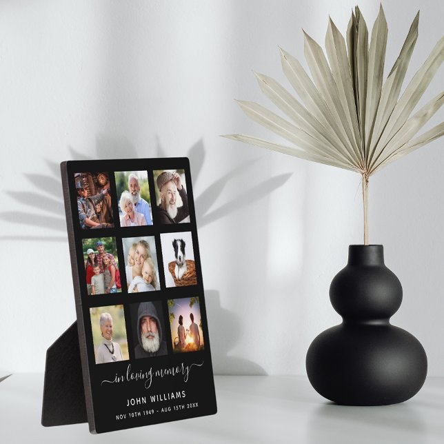 Placa Expositora Funeral conmemorativo del collage de fotografías (Subido por el creador)