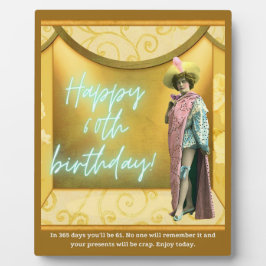 Placa Expositora Funny Alteración de la tabletop de cumpleaños del 