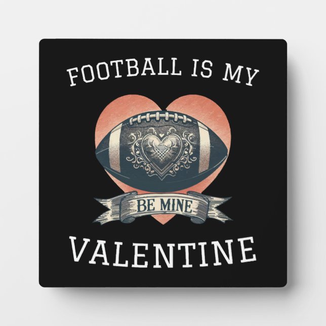 Placa Expositora Fútbol es mi San Valentín (Frente)