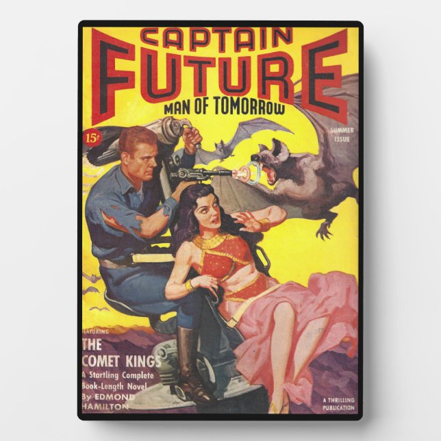 PLACA EXPOSITORA FUTURO CAPITÁN FUTURO PULP CIENCE FICTION (Frente)