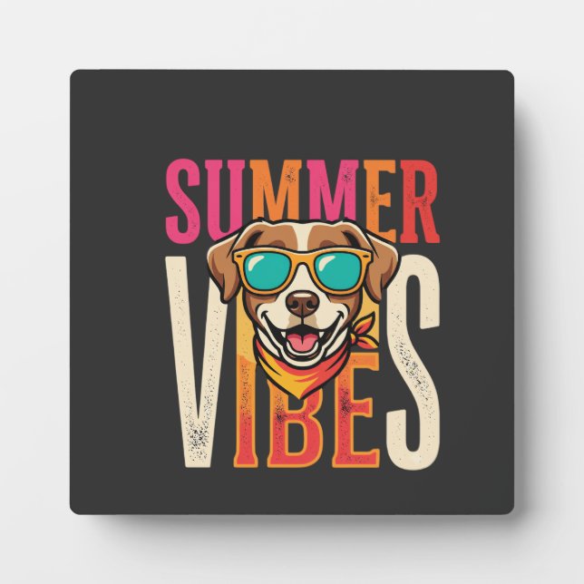 Placa Expositora Gafas de sol para perros Summer Vibes (Frente)