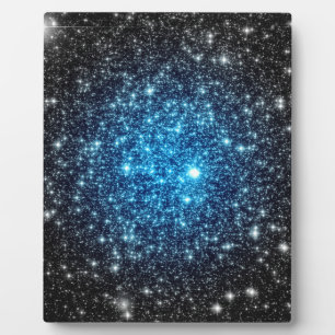 Placa Expositora Galaxia azul y negra