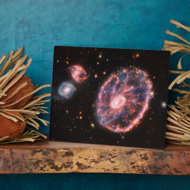 Placa Expositora Galaxia del Molinete, Telescopio espacial James We (Lado)