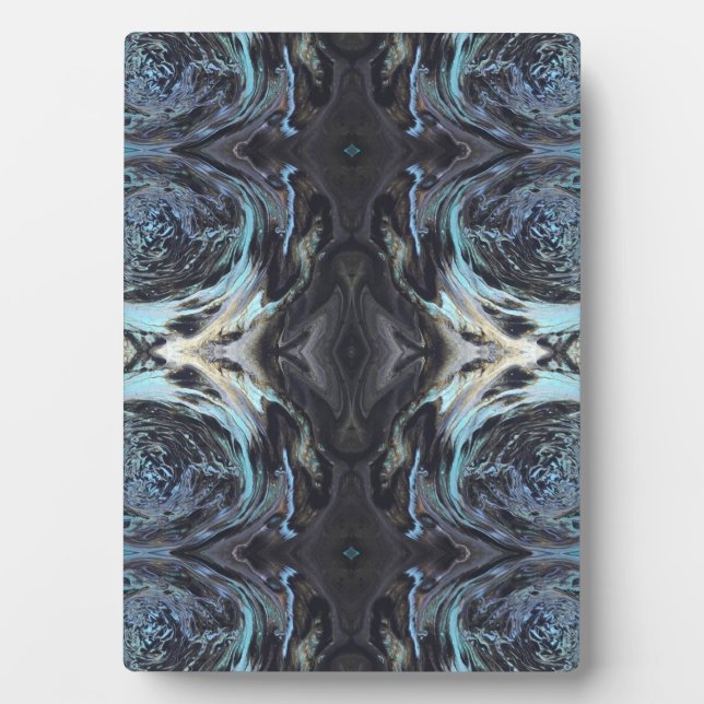 Placa Expositora Galaxy Acrylic Pour Painting Plaque (Frente)