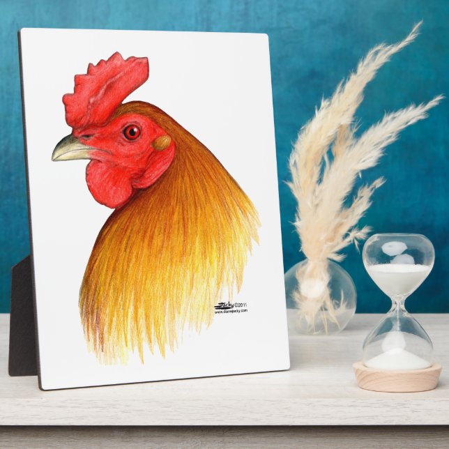 Placa Expositora Gamecock Stag Pea Comb (Lado)