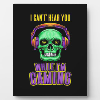 Placa Expositora Gamer No Te Puede Oír Mientras Estoy Jugando