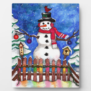 Placa Expositora Garden Snowman