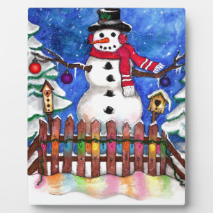 Placa Expositora Garden Snowman