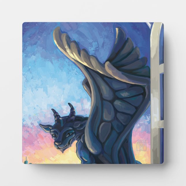 Placa Expositora Gargoyle Guardian (Frente)