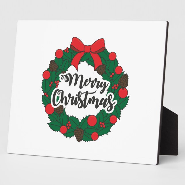 Placa Expositora Garland Merry Christmas (Lado)