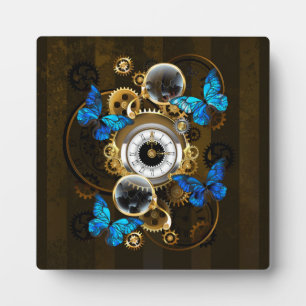 Placa Expositora Gases de vapor y mariposas azules