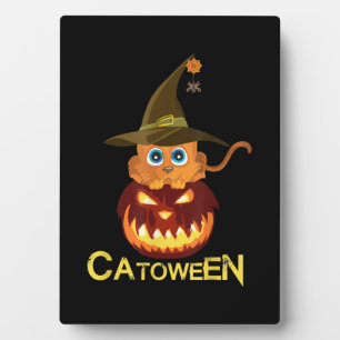 Placa Expositora gatito de Halloween de catoween Lovers Gift for Me