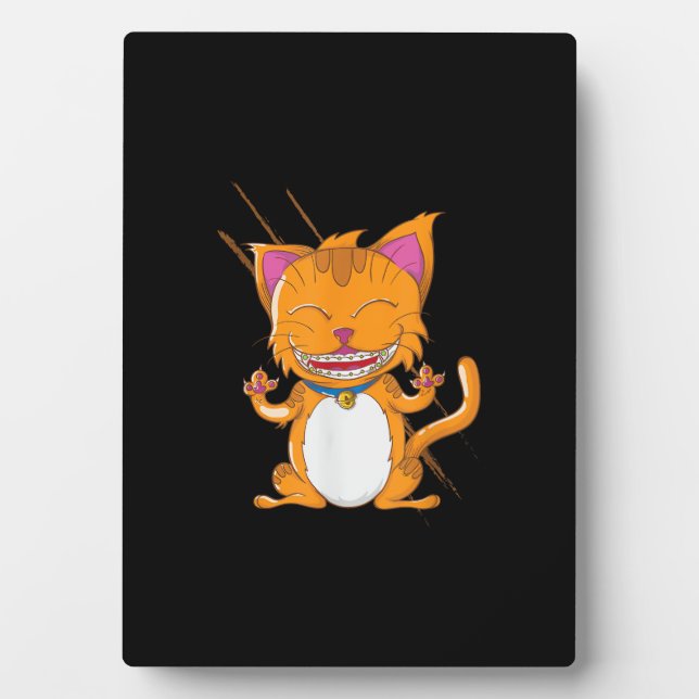 Placa Expositora Gato con cordones (Frente)