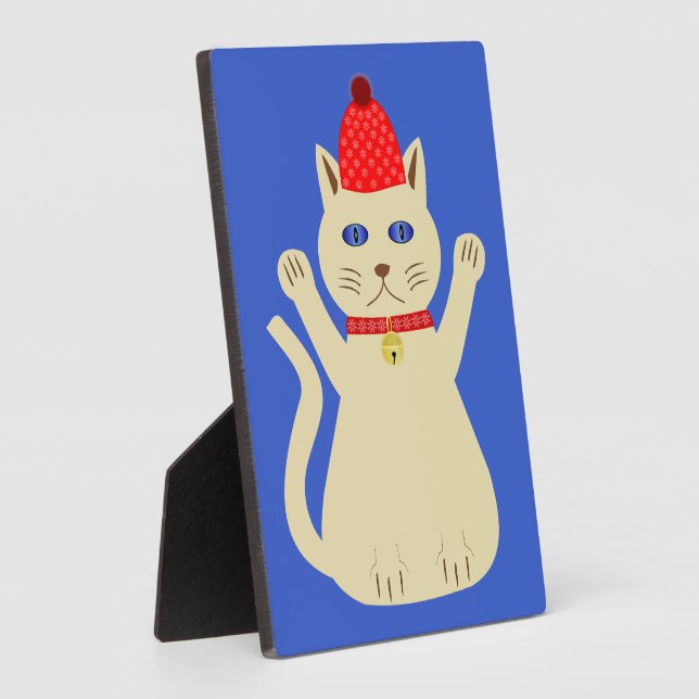 Placa Expositora Gato de Navidades de corte (Lado)