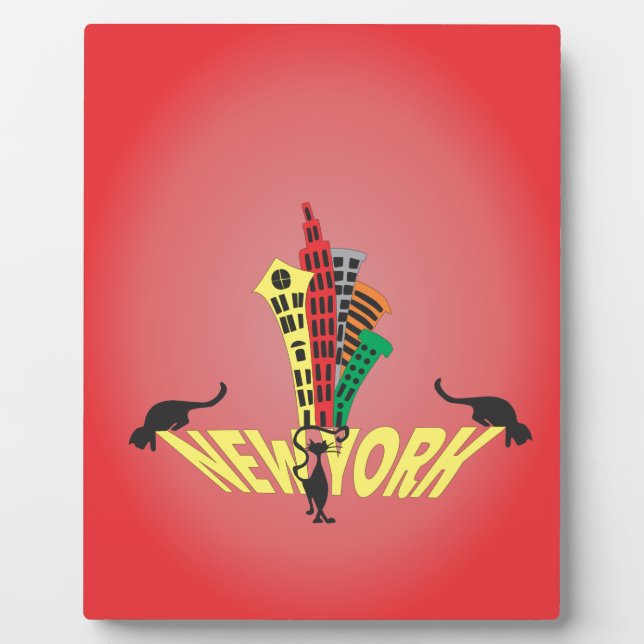 Placa Expositora Gato de Nueva York (Frente)