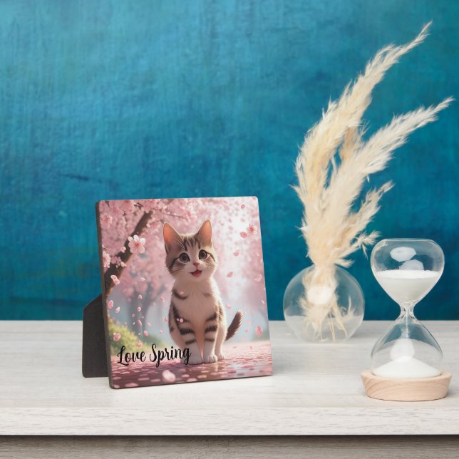 Placa Expositora Gato de primavera (in situ)