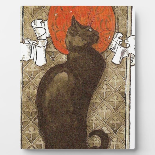 Placa Expositora Gato de Steinlein - Art Nouveau (Frente)