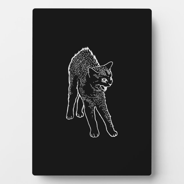 Placa Expositora Gato enojado (Frente)