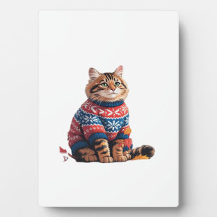 Placa Expositora Gato Hoja Otoño Hola Otoño Divertido Gato Amante G