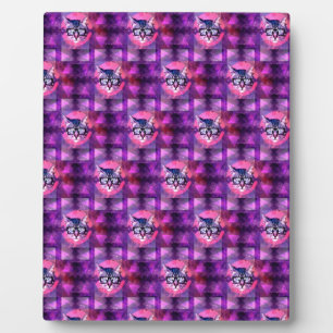 Placa Expositora gato iluminado