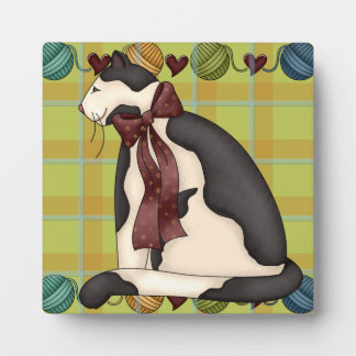 Placa Expositora Gato Kitty en Plaid