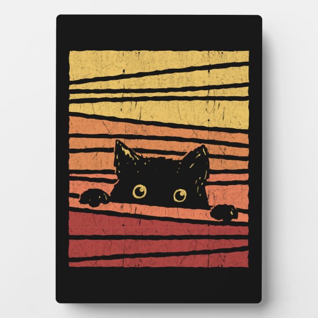 Placa Expositora Gato negro (Frente)