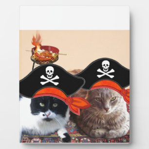 Placa Expositora GATOS PIRATAS, Habla como Día de Pirata