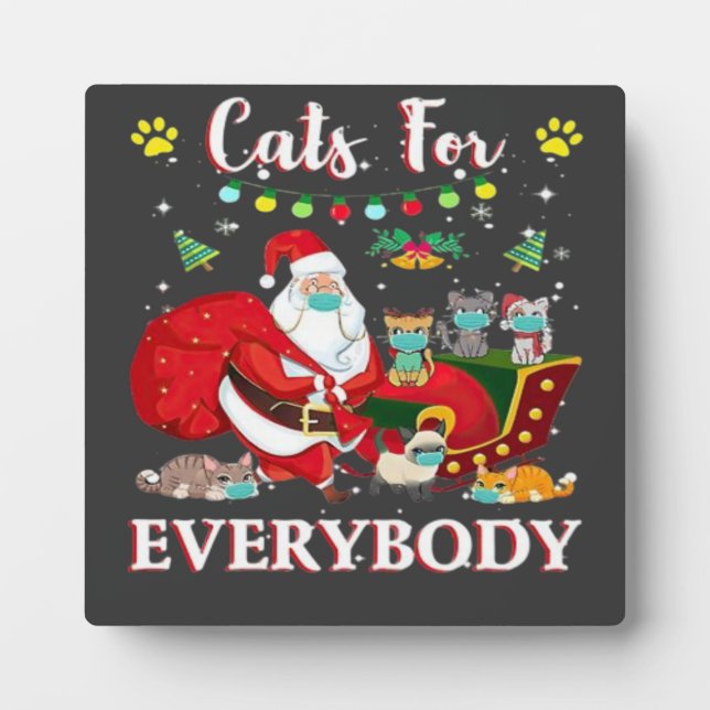 Placa Expositora Gatos Todos Navidades (Frente)