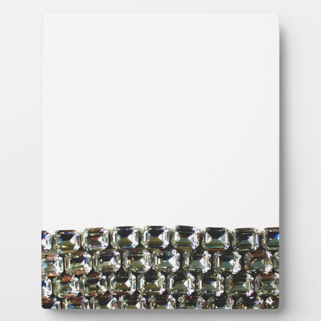 Placa Expositora Gemas de diamantes elegantes (Frente)