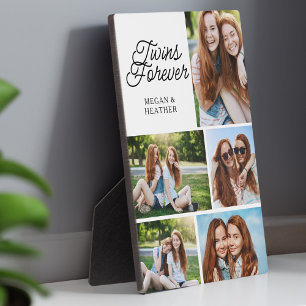 Placa Expositora Gemelos para hermanos de siempre 5 Collages de fot