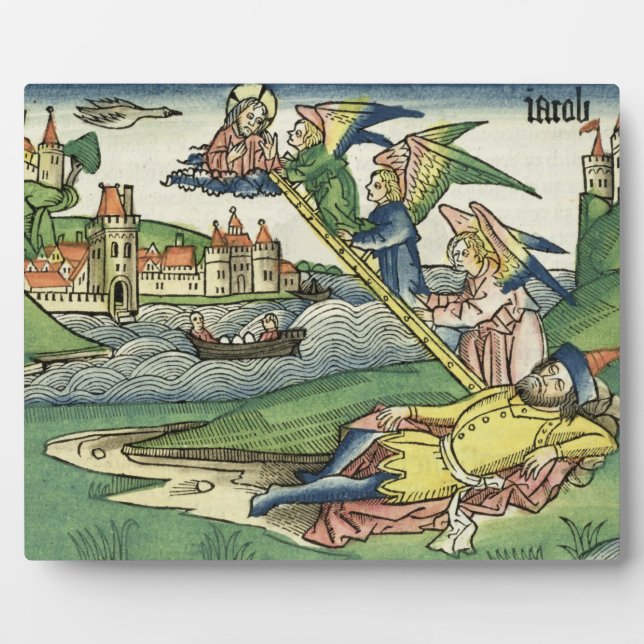 Placa Expositora Génesis 28 10 Jacob's Ladder, de Nuremberg (Frente)