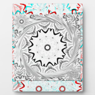 Placa Expositora Geometría de cyan rosado de África