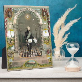 Placa Expositora George Washington como masón