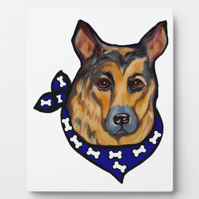 PLACA EXPOSITORA GERMAN SHEPHERD (Frente)