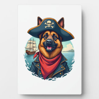 Placa Expositora German Shepherd Dog Pirate Copy