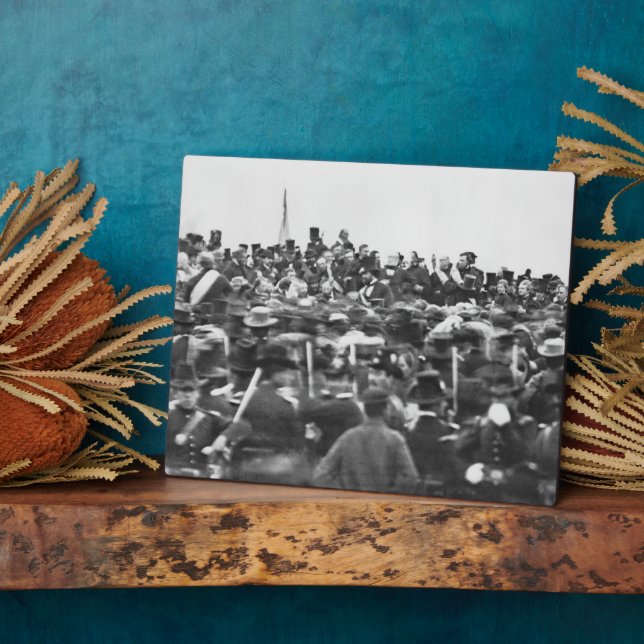 Placa Expositora Gettysburg Discurso al Presidente Abraham Lincoln (Lado)