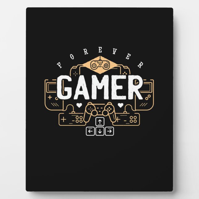 Placa Expositora Gift de jugador | Forever Gamer (Frente)