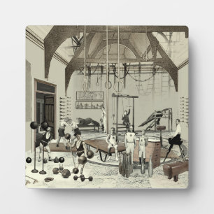 Placa Expositora Gimnasio victoriano