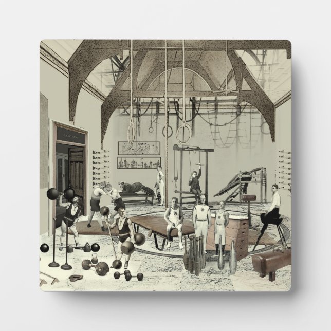 Placa Expositora Gimnasio victoriano (Frente)