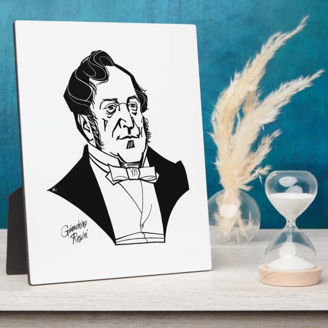 Placa Expositora Gioachino Rossini (Lado)