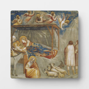 Placa Expositora Giotto di Bondone El Nacimiento Colección de Arte 