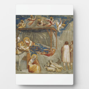 Placa Expositora Giotto di Bondone El Nacimiento Colección de Arte 