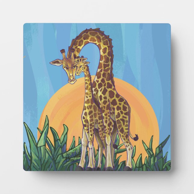 Placa Expositora Giraffe Mama y Baby (Frente)