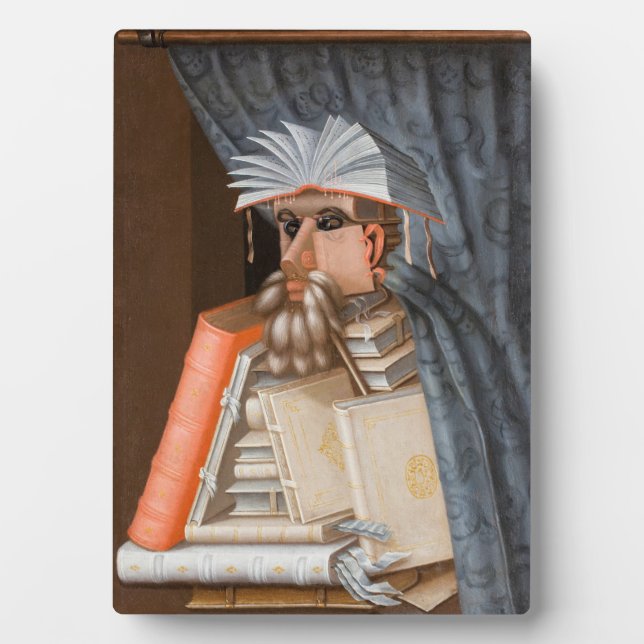 Placa Expositora Giuseppe Arcimboldo - La bibliotecaria (Frente)