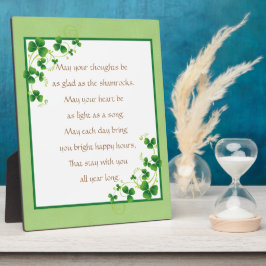 Placa Expositora Glad As Shamrock Irish Blessop
