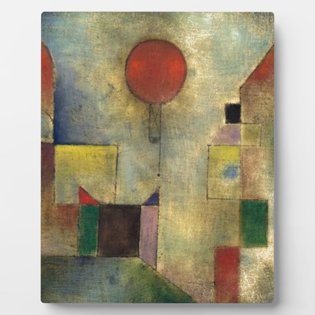 Placa Expositora Globo rojo Paul Klee (Frente)