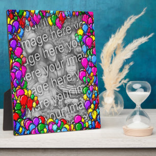 Placa Expositora Globos coloridos crean tu propia foto