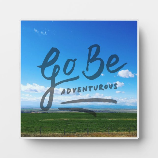 Placa Expositora Go Be Adventurous (Frente)