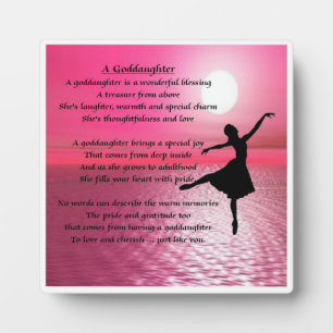 Placa Expositora Godgirl Poem Plaque - Ballerina Design