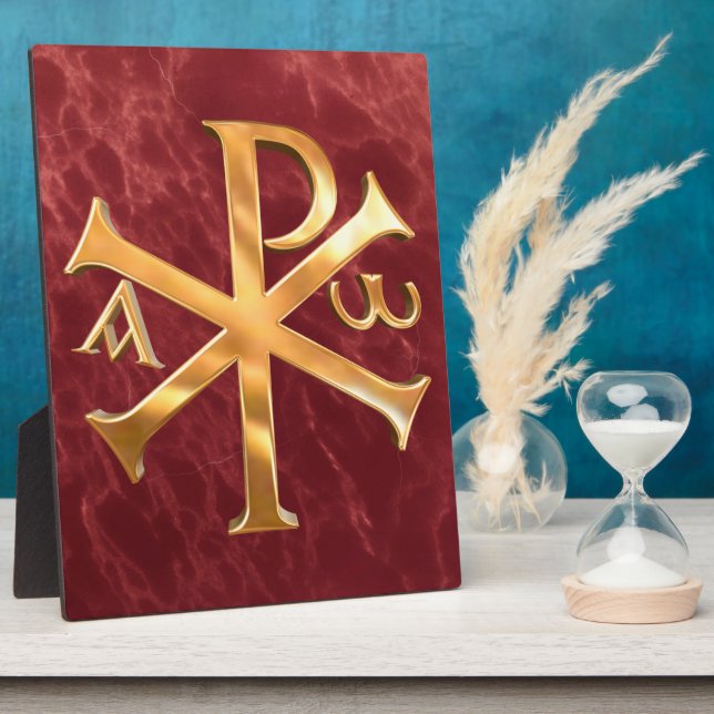 Placa Expositora Gold Chi-Rho (Lado)